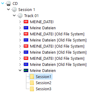 ISO File System Settings (Write Software specific)