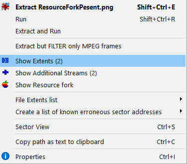 IsoBuster - Show Extents