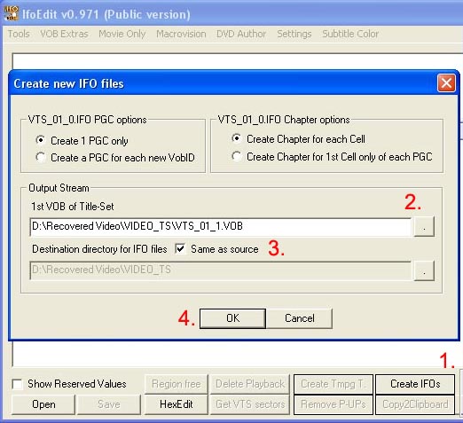 how to convert video files to .bup