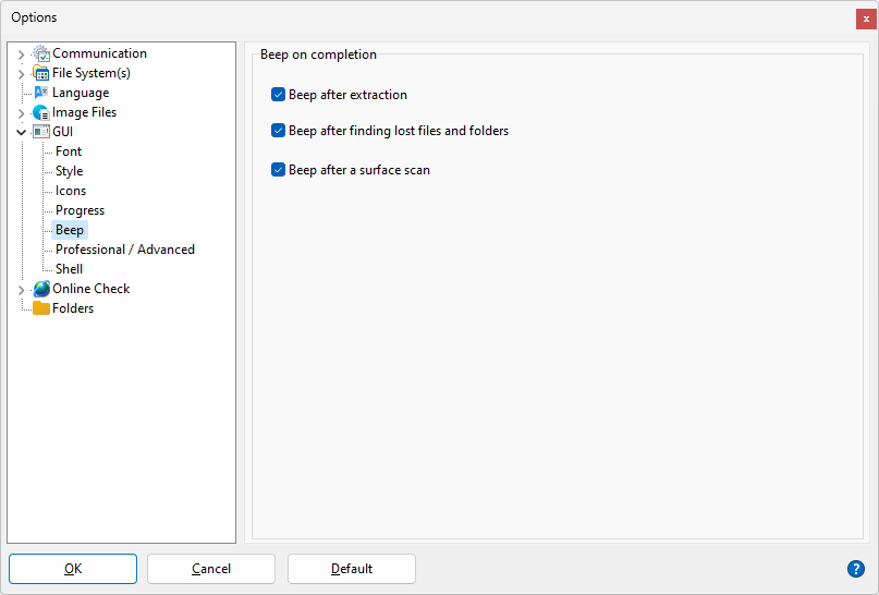 Configuraciones de Apariencia Gráfica (GUI)