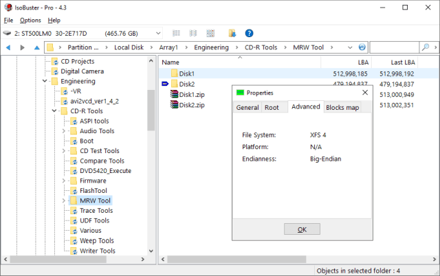 Capturas de Pantalla de IsoBuster 4.3