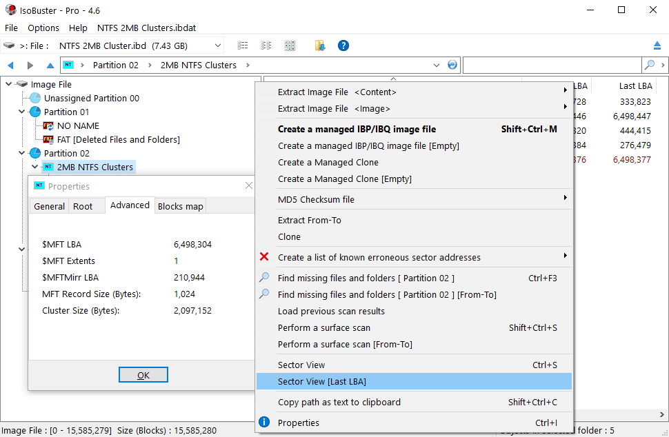 IsoBuster 4.6 Screenshot