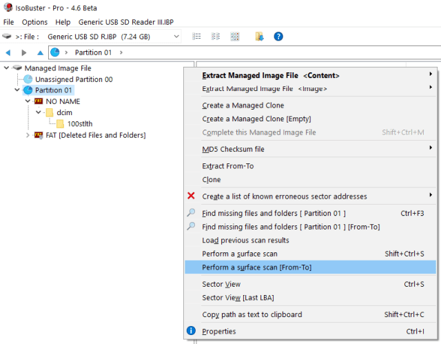 IsoBuster 4.6 Screenshot