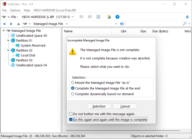 Immagine di IsoBuster 4.9 in Windows 11