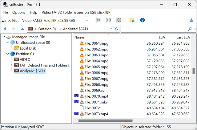 IsoBuster 5.1 - 64 bit - Screenshot