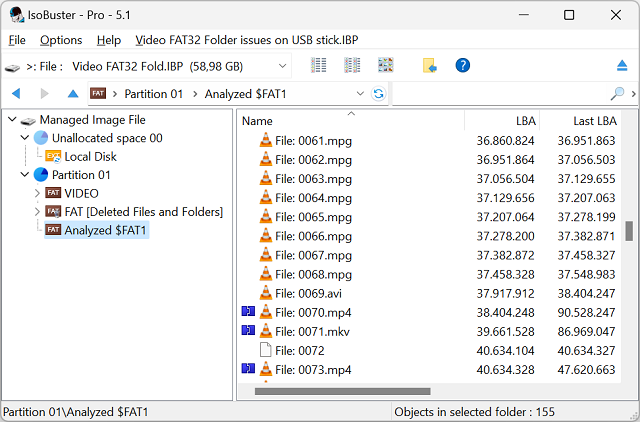 IsoBuster 5.1 - 64 bit - Bildschirmfoto