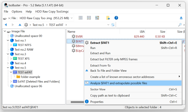 IsoBuster 5.2 Beta - 64 bit - Screenshot