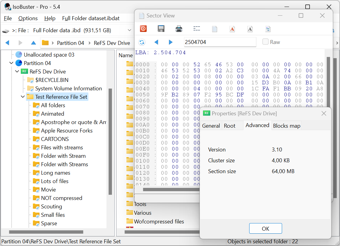 IsoBuster 5.4 - 64 bit - Screenshot