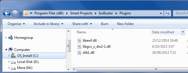 Mit MinGW kompilierte LibEWF.dll für IsoBuster